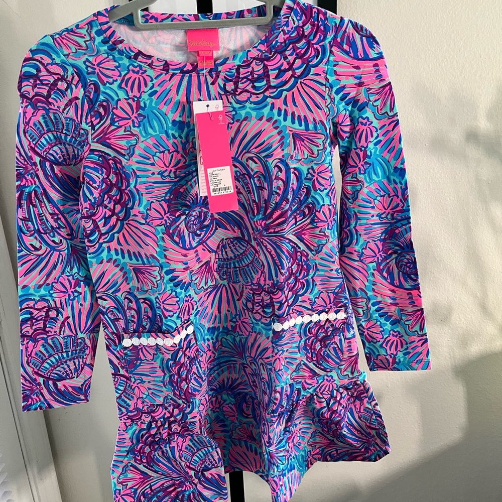 LILLY PULITZER VIRA DRESS NWT AUTHENTIC MULTI-COLOR LONG SLEEVES DRESS